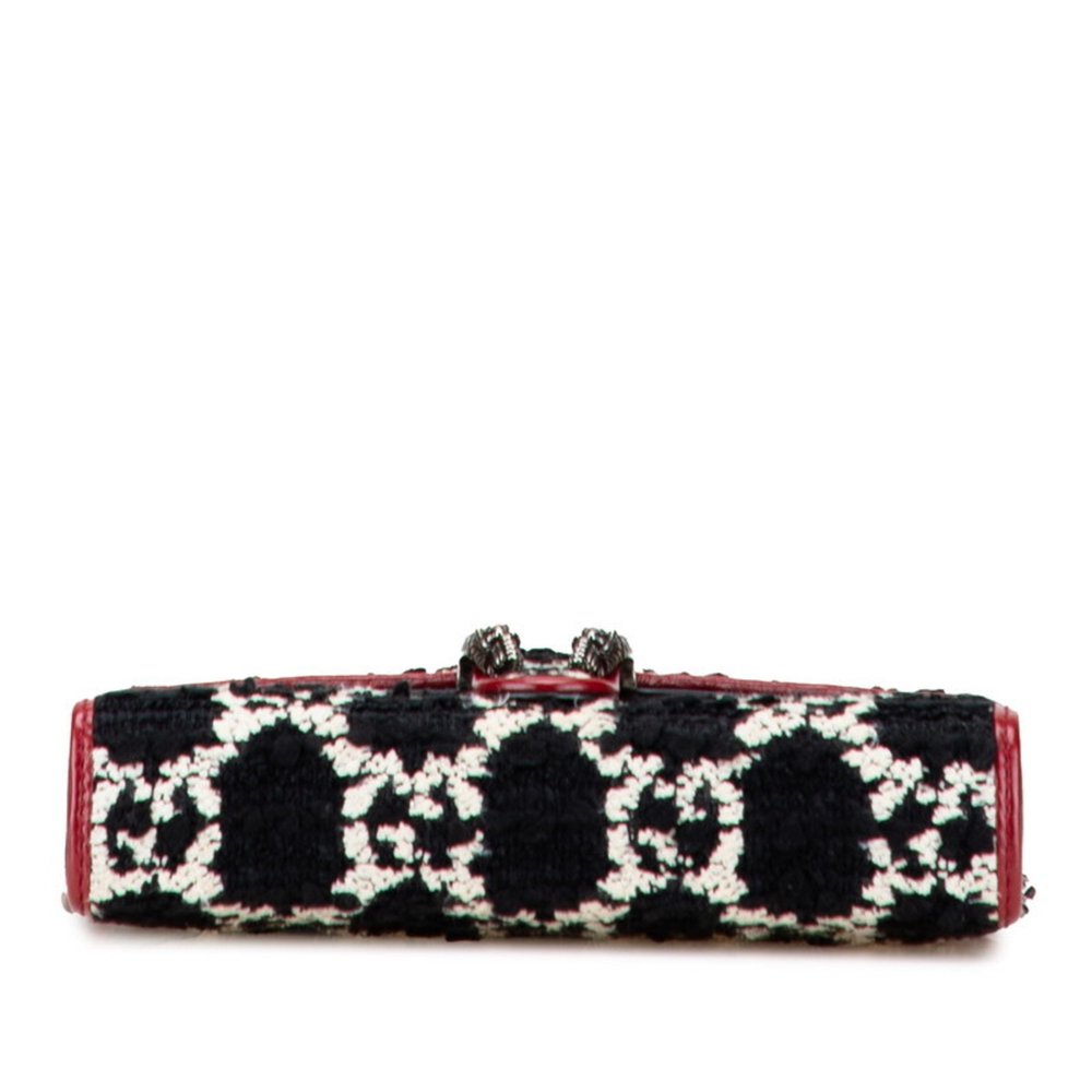 Gucci GG Dionysus Chain Shoulder Bag/Wallet Bag 401231 in Black and Red Tweed... - Picture 3 of 9